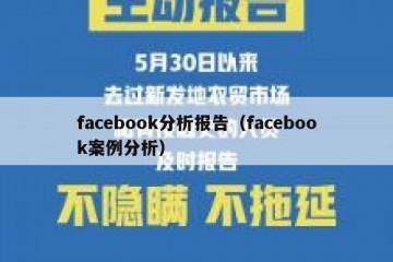 facebook分析报告（facebook案例分析）