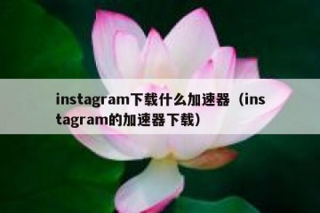 instagram下载什么加速器（instagram的加速器下载）