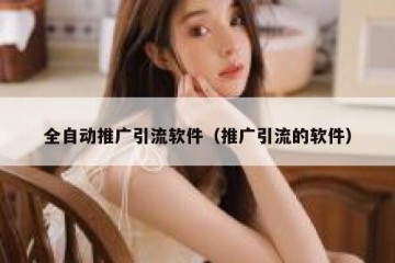 全自动推广引流软件（推广引流的软件）