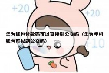 华为钱包付款码可以直接刷公交吗（华为手机钱包可以刷公交吗）