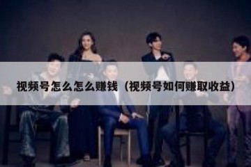 视频号怎么怎么赚钱（视频号如何赚取收益）