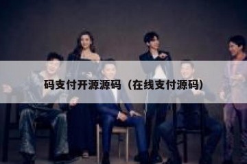 码支付开源源码（在线支付源码）