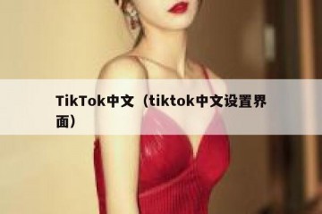 TikTok中文（tiktok中文设置界面）