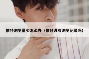 推特浏览量少怎么办（推特没有浏览记录吗）