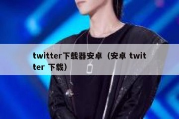 twitter下载器安卓（安卓 twitter 下载）