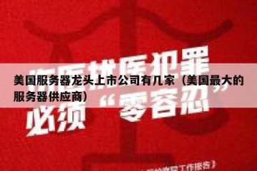 美国服务器龙头上市公司有几家（美国最大的服务器供应商）