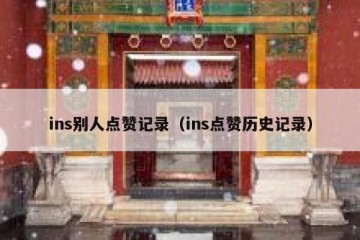 ins别人点赞记录（ins点赞历史记录）