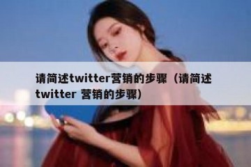 请简述twitter营销的步骤（请简述 twitter 营销的步骤）