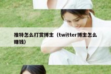 推特怎么打赏博主（twitter博主怎么赚钱）