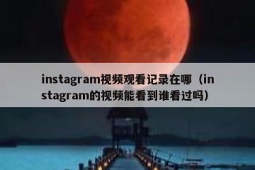 instagram视频观看记录在哪（instagram的视频能看到谁看过吗）