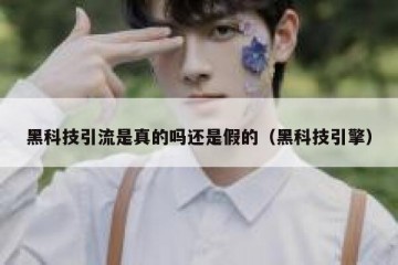 黑科技引流是真的吗还是假的（黑科技引擎）