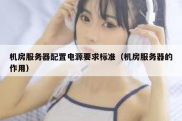 机房服务器配置电源要求标准（机房服务器的作用）