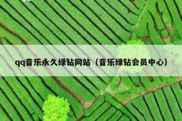 qq音乐永久绿钻网站（音乐绿钻会员中心）