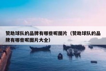 赞助球队的品牌有哪些呢图片（赞助球队的品牌有哪些呢图片大全）
