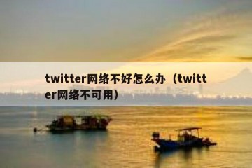 twitter网络不好怎么办（twitter网络不可用）