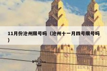 11月份沧州限号吗（沧州十一月四号限号吗）