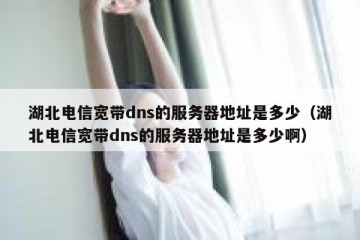 湖北电信宽带dns的服务器地址是多少（湖北电信宽带dns的服务器地址是多少啊）