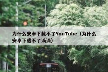 为什么安卓下载不了YouTube（为什么安卓下载不了滴滴）