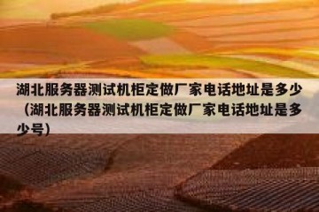 湖北服务器测试机柜定做厂家电话地址是多少（湖北服务器测试机柜定做厂家电话地址是多少号）