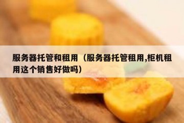 服务器托管和租用（服务器托管租用,柜机租用这个销售好做吗）