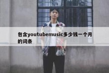 包含youtubemusic多少钱一个月的词条