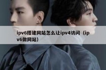 ipv6搭建网站怎么让ipv4访问（ipv6做网站）