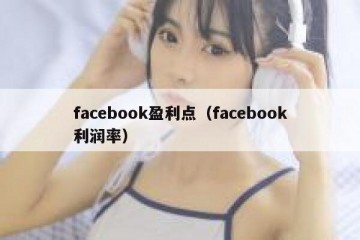 facebook盈利点（facebook利润率）