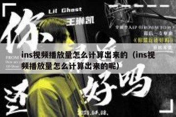 ins视频播放量怎么计算出来的（ins视频播放量怎么计算出来的呢）