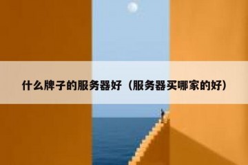 什么牌子的服务器好（服务器买哪家的好）