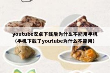 youtube安卓下载后为什么不能用手机（手机下载了youtube为什么不能用）