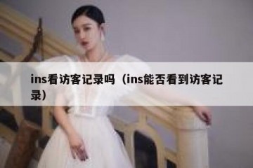 ins看访客记录吗（ins能否看到访客记录）