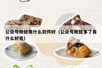 公众号粉丝用什么软件好（公众号粉丝多了有什么好处）