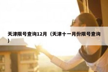 天津限号查询12月（天津十一月份限号查询）