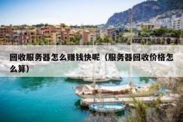 回收服务器怎么赚钱快呢（服务器回收价格怎么算）
