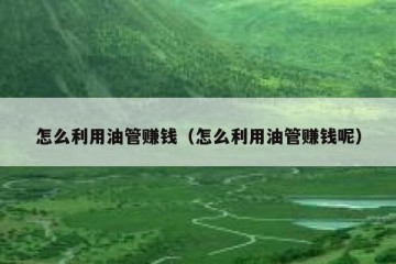 怎么利用油管赚钱（怎么利用油管赚钱呢）