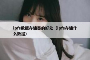 ipfs数据存储器的好处(ipfs存储什么数据)