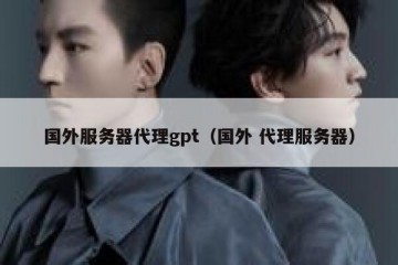 国外服务器代理gpt（国外 代理服务器）