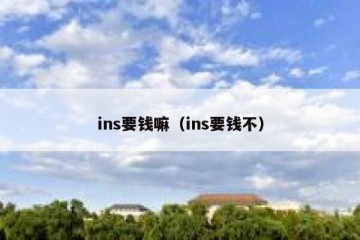 ins要钱嘛（ins要钱不）