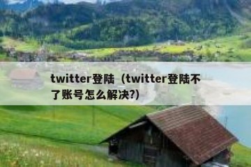 twitter登陆（twitter登陆不了账号怎么解决?）