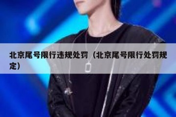 北京尾号限行违规处罚（北京尾号限行处罚规定）