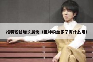 推特粉丝增长最快（推特粉丝多了有什么用）