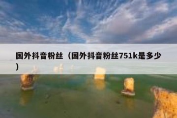 国外抖音粉丝（国外抖音粉丝751k是多少）