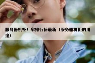 服务器机柜厂家排行榜最新（服务器机柜的用途）