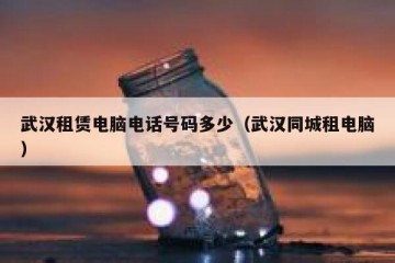 武汉租赁电脑电话号码多少（武汉同城租电脑）
