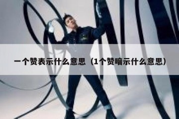 一个赞表示什么意思（1个赞暗示什么意思）