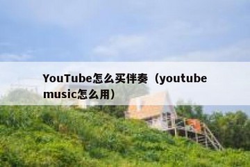 YouTube怎么买伴奏（youtubemusic怎么用）