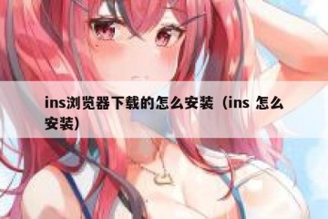ins浏览器下载的怎么安装（ins 怎么安装）