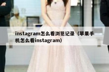 instagram怎么看浏览记录（苹果手机怎么看instagram）