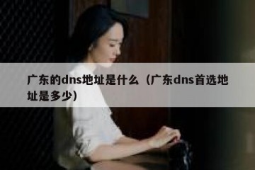 广东的dns地址是什么（广东dns首选地址是多少）