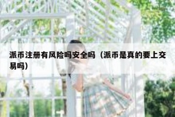 派币注册有风险吗安全吗（派币是真的要上交易吗）